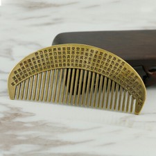 Solid Brass Comb Figurine Small Statue Home Ornament Figurines Collectibles New picture