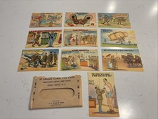 VTG 1940s USMC Marine Corp Random 10 Military Comic Postcards Camp Davis NC WWII picture
