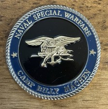 RARE Naval Special Warfare US Navy Seal Camp Billy Machen Challenge Coin picture