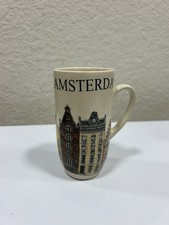 Vtg Amsterdam Mug Cup All Dutch  1990s Row Houses by T&S Holland picture