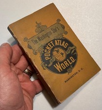 1887 Washington D.C. Star’s Pocket World Atlas 100 Colored Diagrams picture