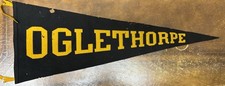 Vintage Oglethorpe University Large Navy Felt Pennant Collegiate MFG Co. USA picture