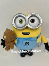Universal Studios Despicable Me Minions Bob Holding Tim Bear Plush picture