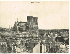 REIMS Panorama Circa 1900 Artistic Reims Monumental Card, Special Edition picture
