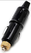2 Pack Cigarette Lighter Male Plug Replacement Solder Type Heavy Duty 15A 12V... picture