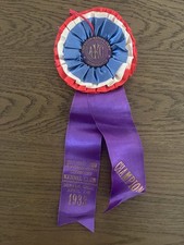 Vintage 1933 Colorado Kennel Club Dog Show Ribbon Champion AKC Denver Colorado picture