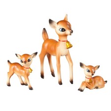 Vintage Resin Reindeer Set of 3 - Christmas Indoor Decor, Holiday Home Accent picture