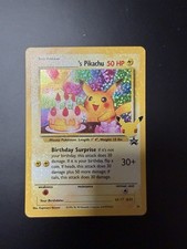 Pokemon Birthday Pikachu #24 Celebrations 25th Anniversary Black Star Promo Mint picture