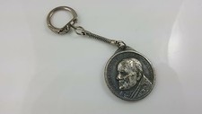 Vintage 3D Joannes Paulus II Pontifex Maximus Pope John Paul II Keychain picture