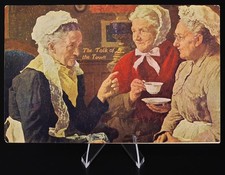 Antique 1908 Talk Of The Town Postcard Women Tea Gossip Abbott Iowa picture