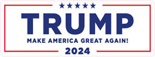 President Trump 2024 Make America Great Again Vinyl Bumper Sticker Window Decal picture