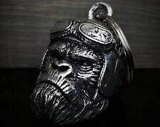 GORILLA BIKER BELL MOTORCYCLE ACCESSORY KEYCHAIN DRIVE AWAY GREMLINS GOOD LUCK picture