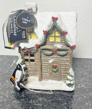 Robert Stanley Christmas Classics Light Up Log Cabin House picture