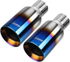Upower 2.5 Inch Inlet 4 Outlet Exhaust Tip 2 1/2