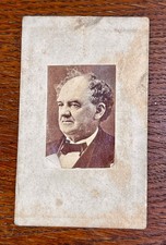 Antique P.T. Barnum Portrait CDV Size Card 19th C Victorian Circus Ephemera picture