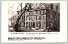Charleston SC Cabbage Row Heyward Washington House Artvue Postcard Verner C493 picture