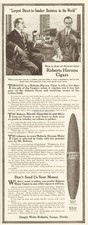 1911 Roberts Major Havana Cigar Vintage Print Ad Tampa Florida Direct to Smokers picture