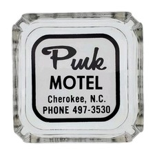 Vintage Ashtray / Pink Motel / 