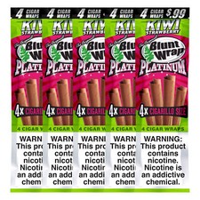 Double Platinum Wraps Kiwi Strawberry Pre-Priced .99 each (5 Pouches, 20 Wraps) picture