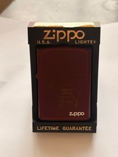  Vintage 1991 Camel Zippo Lighter Desert Storm Maroon Matte Unused MINT Dec 1989 picture