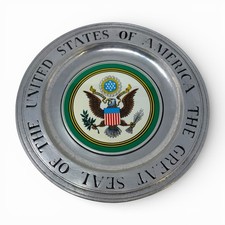 Wilton Armetale Great Seal of the United States Pewter Plate USA Patriotic Decor picture