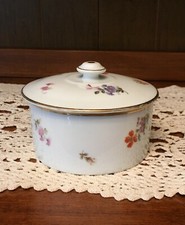 ANTIQUE PORCELAIN TRINKET VANITY JEWELRY BOX GERMANY HUTSCHENREUTHER HOHENBERG  picture