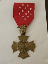 1950s 1960s USMC Marine Brevet Medal Slot Brooch L@@K picture