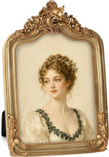 AELS 5X7 Inch Vintage Picture Frame, Elegant Antique Photo Frames with Glass picture