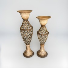Artmax Lotus Candle Holders Pair 19