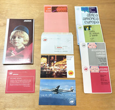 VTG 1960s Iberia Airline Tickets Ephemera Packet Stationary Postcards Souvenir picture