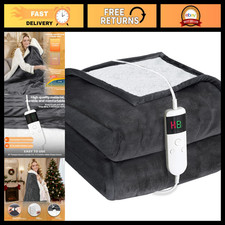 Electric Heated Blanket Throw Size 50''x60''-Control Heating Blanket, Soft & War picture