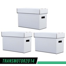 3Pcs Comic Books Storage Boxes Short Holds 150-175 Stackable Durable Archive picture