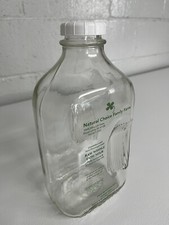 Glass Milk Bottles, new, With New Lids, labeled with out of business dairy.   picture