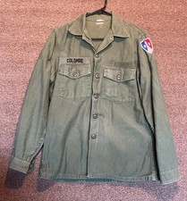 US ARMY OG-107 COMZ ZONE VINTAGE European Jacket Late 50’s Early 60’s Large picture