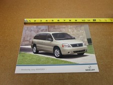 2004 Mercury Monterey sales brochure 4 pg folder ORIGINAL picture