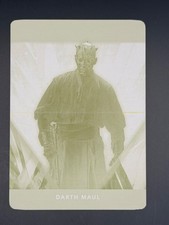 2024 Topps Star Wars Masterwork Darth Maul Printing Plate 1/1 picture