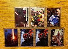 2009, 2010, 2012 Topps Star Wars Galaxy Darth Maul/Ahsoka 7 Card Lot picture