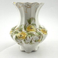 John Maddock & Sons Royal Vitreous Floral Vase England Antique 5 in picture