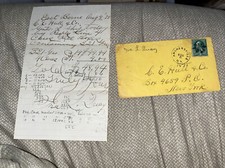 Antique 1875 Bill / Ledger Letter from Knowersville NY New York Postmark Rare picture