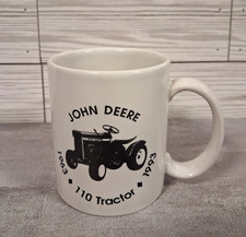 Vintage John Deere Coffee Mug 110 Lawn Tractor 1963-'93 Commemorative Mugs 12oz picture