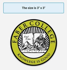 National Lampoons Animal House FABER COLLEGE Sticker Lot(5) | *5* YEAR WARRANTY picture