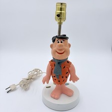 Vintage Hanna Barbera Fred Flintstone Table Lamp The Flintstones Works picture