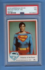 1978 TOPPS Superman The Movie #20 Protector of the Peace - PSA 7 - NEW LABEL picture