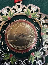2021 United States Mint Uncirculated Washington Quarter  Christmas Ornament picture