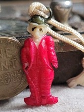 Vintage celluloid CHARLIE CHAPLIN LITTLE TRAMP charm prize jewelry picture