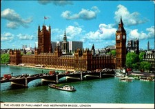London Houses of Parliament & Westminster Bridge Photo Precision Continental PC picture