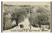 Cooperstown New York East Main St Standard Postcard picture