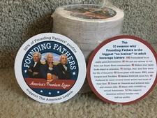 20 Beer Coasters Founding Fathers Brewing Company Minnesota USA U626 picture