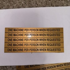 5 Vintage Las Vegas Casino Slot Machine Reserved Sign - Brushed Copper Look /G2 picture