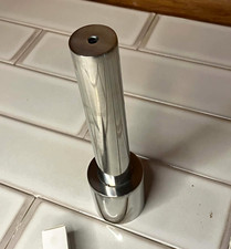 Chrome Metal Beer Tap Handle Set w/ Knob - Breweriana Tap Handle & Knob picture